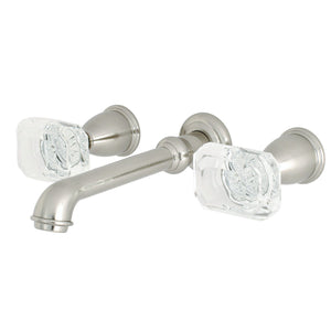 Krystal Onyx Two-Handle 3-Hole Wall Mount Roman Tub Faucet