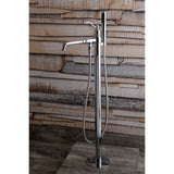 English Country Single-Handle 1-Hole Freestanding Tub Faucet with Hand Shower