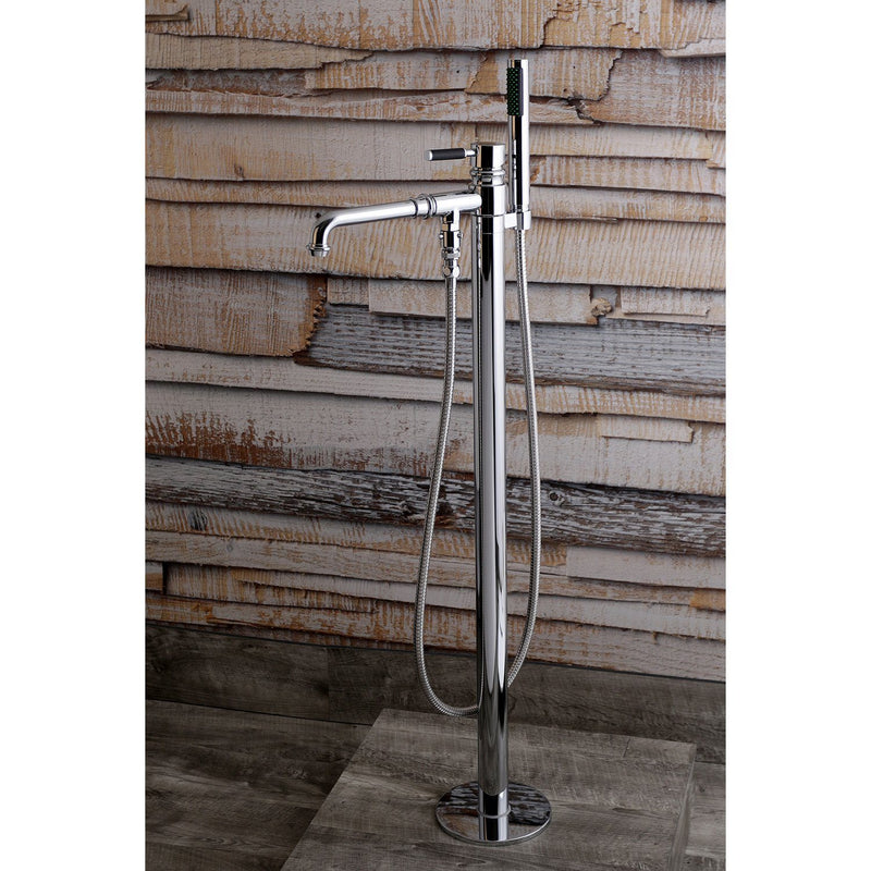 Kaiser Single-Handle 1-Hole Freestanding Tub Faucet with Hand Shower