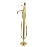 English Country Single-Handle 1-Hole Freestanding Tub Faucet with Hand Shower