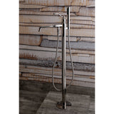 English Country Single-Handle 1-Hole Freestanding Tub Faucet with Hand Shower