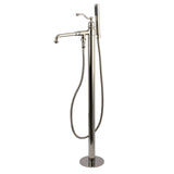 English Country Single-Handle 1-Hole Freestanding Tub Faucet with Hand Shower