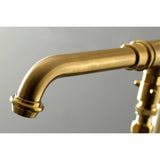 English Country Single-Handle 1-Hole Freestanding Tub Faucet with Hand Shower