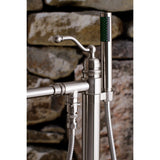 English Country Single-Handle 1-Hole Freestanding Tub Faucet with Hand Shower