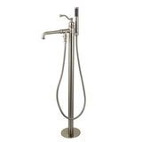 English Country Single-Handle 1-Hole Freestanding Tub Faucet with Hand Shower