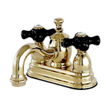 Duchess Double-Handle 3-Hole Deck Mount 4-Inch Centerset Bathroom Faucet with Brass Pop-Up