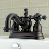 Duchess Double-Handle 3-Hole Deck Mount 4-Inch Centerset Bathroom Faucet with Brass Pop-Up
