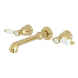 Bel-Air Two-Handle 3-Hole Wall Mount Bathroom Faucet