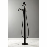 English Country Single-Handle 1-Hole Freestanding Tub Faucet with Hand Shower