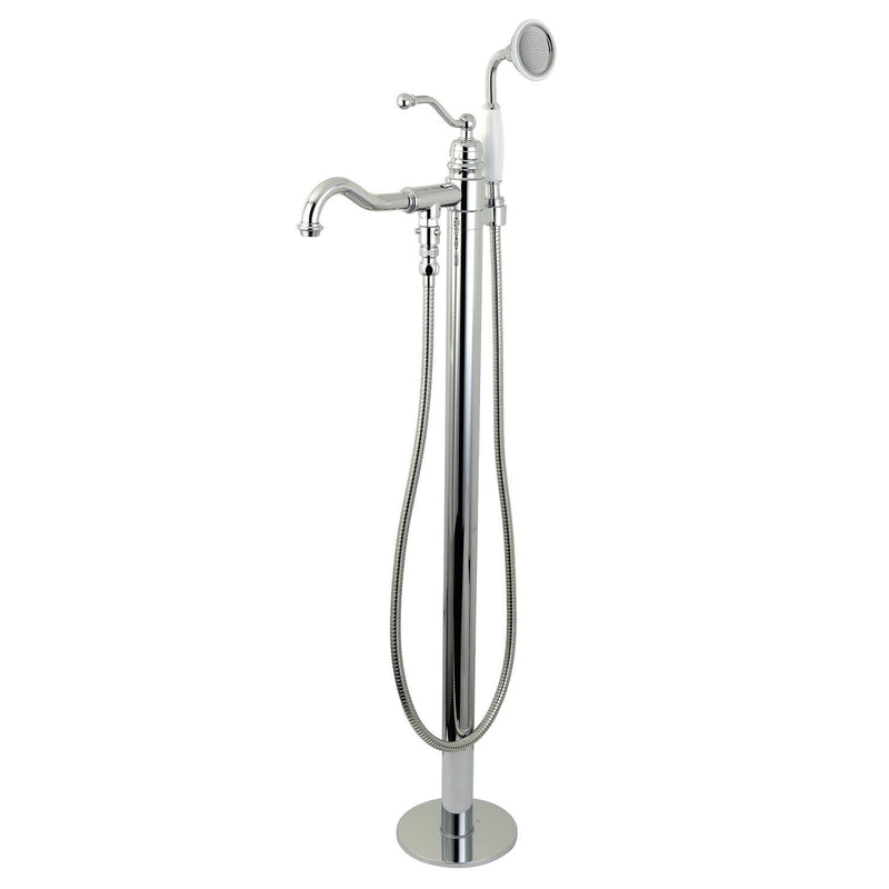 English Country Single-Handle 1-Hole Freestanding Tub Faucet with Hand Shower