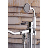 Kaiser Single-Handle 1-Hole Freestanding Tub Faucet with Hand Shower