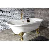 English Country Single-Handle 1-Hole Freestanding Tub Faucet with Hand Shower