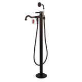 Kaiser Single-Handle 1-Hole Freestanding Tub Faucet with Hand Shower