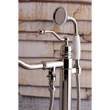 English Country Single-Handle 1-Hole Freestanding Tub Faucet with Hand Shower