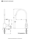 Templeton Single-Handle 1-Hole Deck Mount Water Filtration Faucet