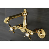 Essex Double-Handle 2-Hole Wall-Mount Bridge Kitchen Faucet