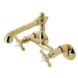 Essex Double-Handle 2-Hole Wall-Mount Bridge Kitchen Faucet