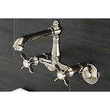 Essex Double-Handle 2-Hole Wall-Mount Bridge Kitchen Faucet