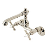 Essex Double-Handle 2-Hole Wall-Mount Bridge Kitchen Faucet