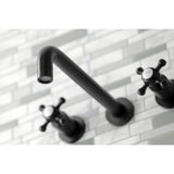 Metropolitan Two-Handle 3-Hole Wall Mount Roman Tub Faucet