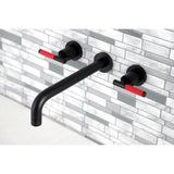Kaiser Two-Handle 3-Hole Wall Mount Roman Tub Faucet
