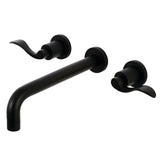 NuWave Two-Handle 3-Hole Wall Mount Roman Tub Faucet