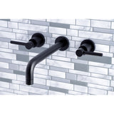 Concord Two-Handle 3-Hole Wall Mount Roman Tub Faucet