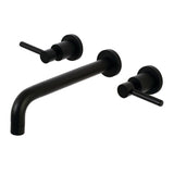 Concord Two-Handle 3-Hole Wall Mount Roman Tub Faucet