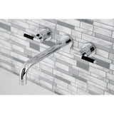 Kaiser Two-Handle 3-Hole Wall Mount Roman Tub Faucet