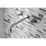 Manhattan Two-Handle 3-Hole Wall Mount Roman Tub Faucet