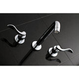 NuWave Two-Handle 3-Hole Wall Mount Roman Tub Faucet