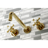 Metropolitan Two-Handle 3-Hole Wall Mount Roman Tub Faucet