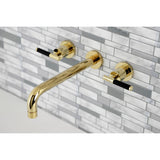 Kaiser Two-Handle 3-Hole Wall Mount Roman Tub Faucet