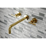 Manhattan Two-Handle 3-Hole Wall Mount Roman Tub Faucet
