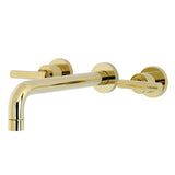 Manhattan Two-Handle 3-Hole Wall Mount Roman Tub Faucet