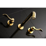 NuWave Two-Handle 3-Hole Wall Mount Roman Tub Faucet
