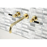 Kaiser Two-Handle 3-Hole Wall Mount Roman Tub Faucet