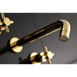 Concord Two-Handle 3-Hole Wall Mount Roman Tub Faucet