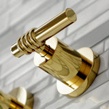 Milano Two-Handle 3-Hole Wall Mount Roman Tub Faucet