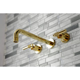 Milano Two-Handle 3-Hole Wall Mount Roman Tub Faucet