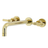Milano Two-Handle 3-Hole Wall Mount Roman Tub Faucet