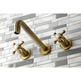 Metropolitan Two-Handle 3-Hole Wall Mount Roman Tub Faucet