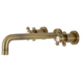 Metropolitan Two-Handle 3-Hole Wall Mount Roman Tub Faucet