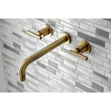Manhattan Two-Handle 3-Hole Wall Mount Roman Tub Faucet
