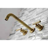 Manhattan Two-Handle 3-Hole Wall Mount Roman Tub Faucet