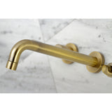 NuWave Two-Handle 3-Hole Wall Mount Roman Tub Faucet