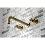 Milano Two-Handle 3-Hole Wall Mount Roman Tub Faucet