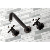 Metropolitan Two-Handle 3-Hole Wall Mount Roman Tub Faucet