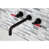 Kaiser Two-Handle 3-Hole Wall Mount Roman Tub Faucet