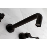 NuWave Two-Handle 3-Hole Wall Mount Roman Tub Faucet